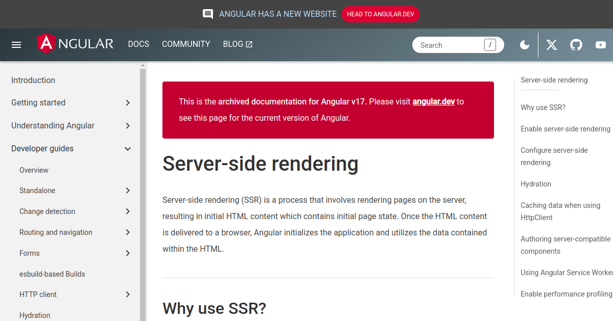 Angular Universal preview