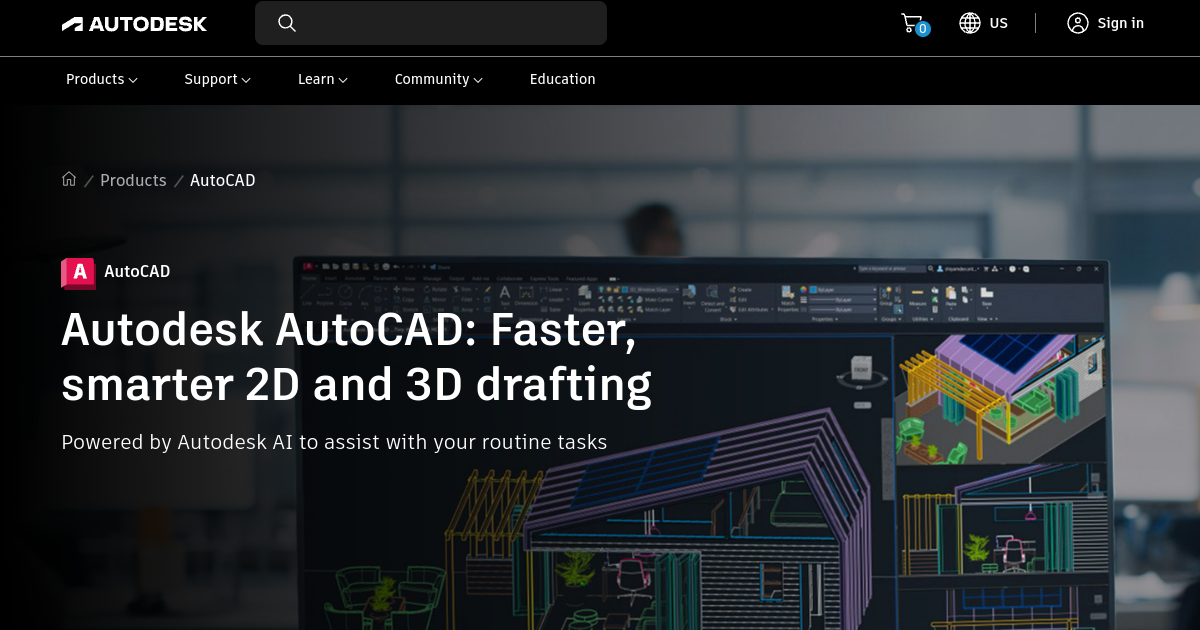AutoCAD preview