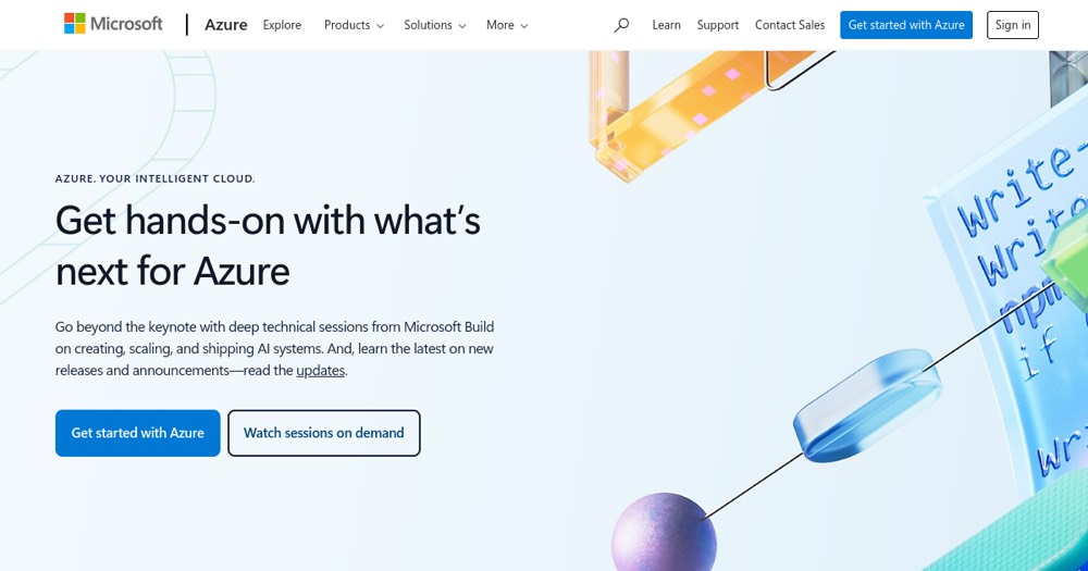 Microsoft Azure, aperçu 1