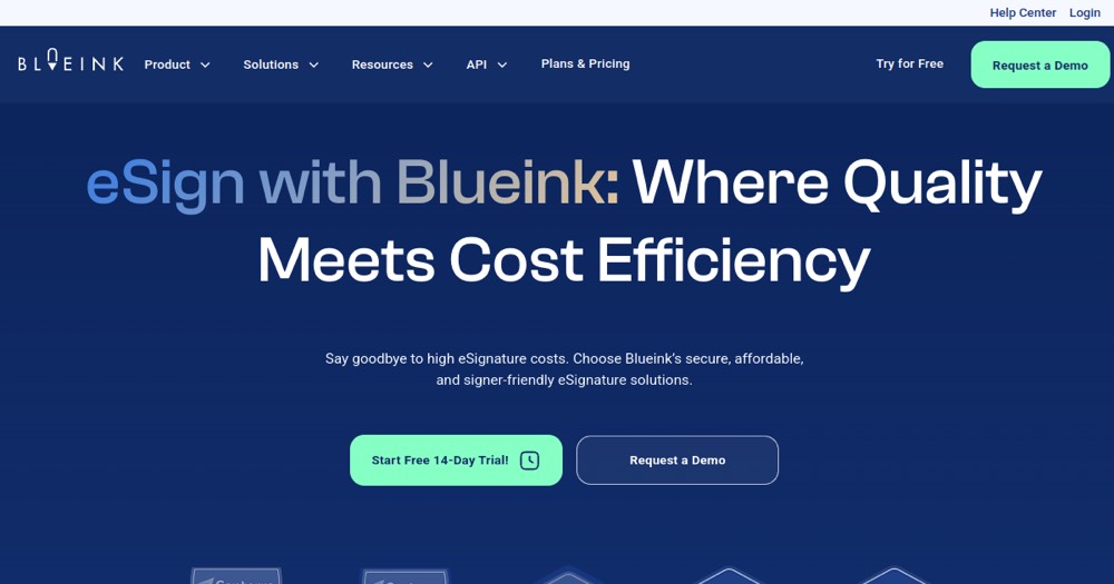 Blueink eSignatures — aperçu