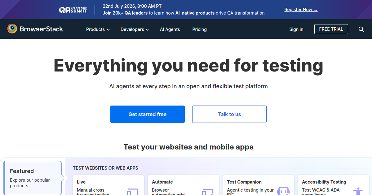 BrowserStack preview