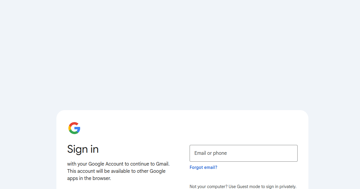 Aperçu de Gmail