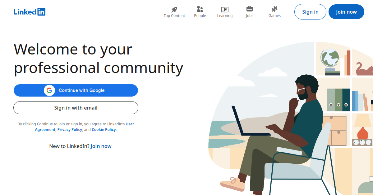 Aperçu de Linkedin