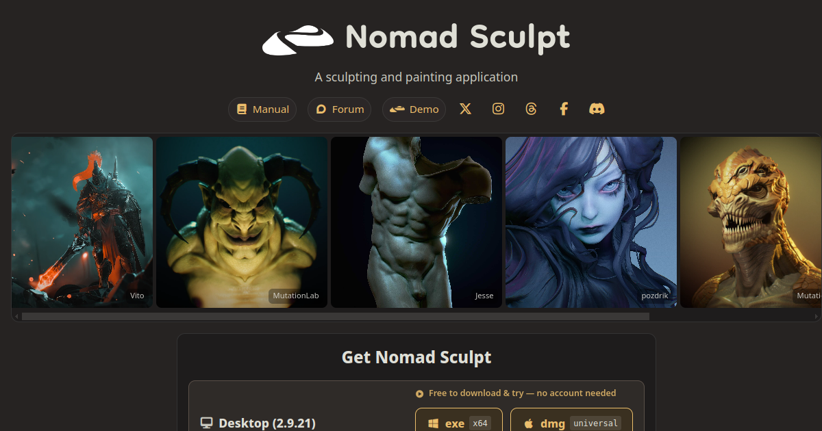 Nomad Sculpt preview