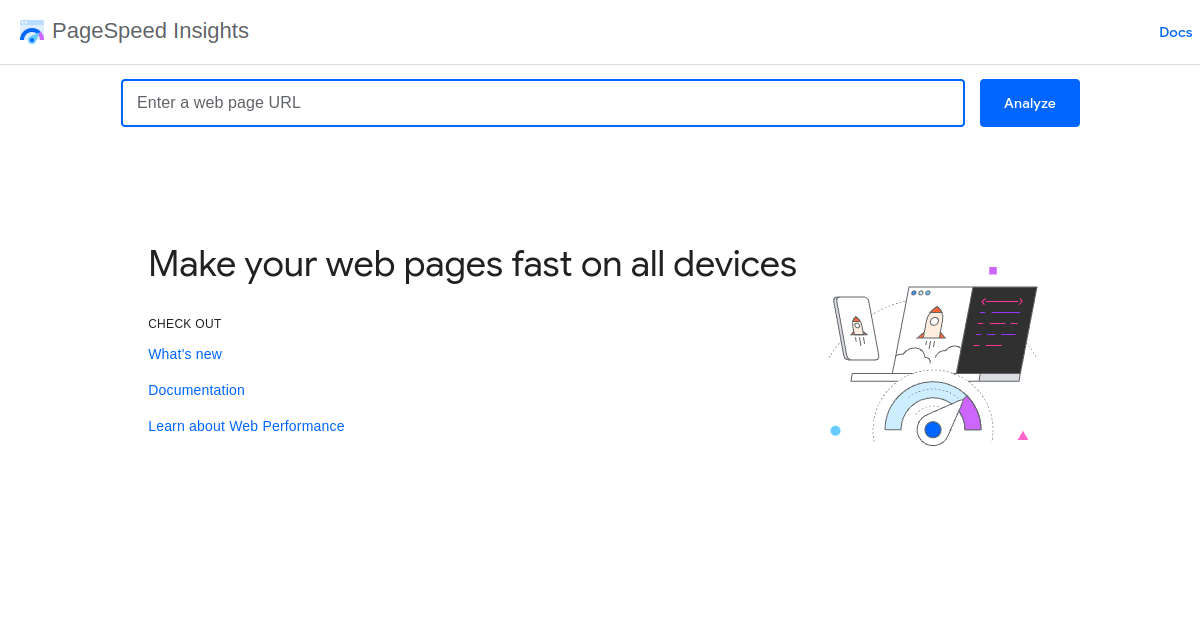 PageSpeed Insights preview