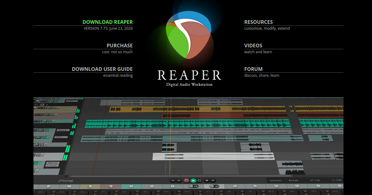 REAPER preview