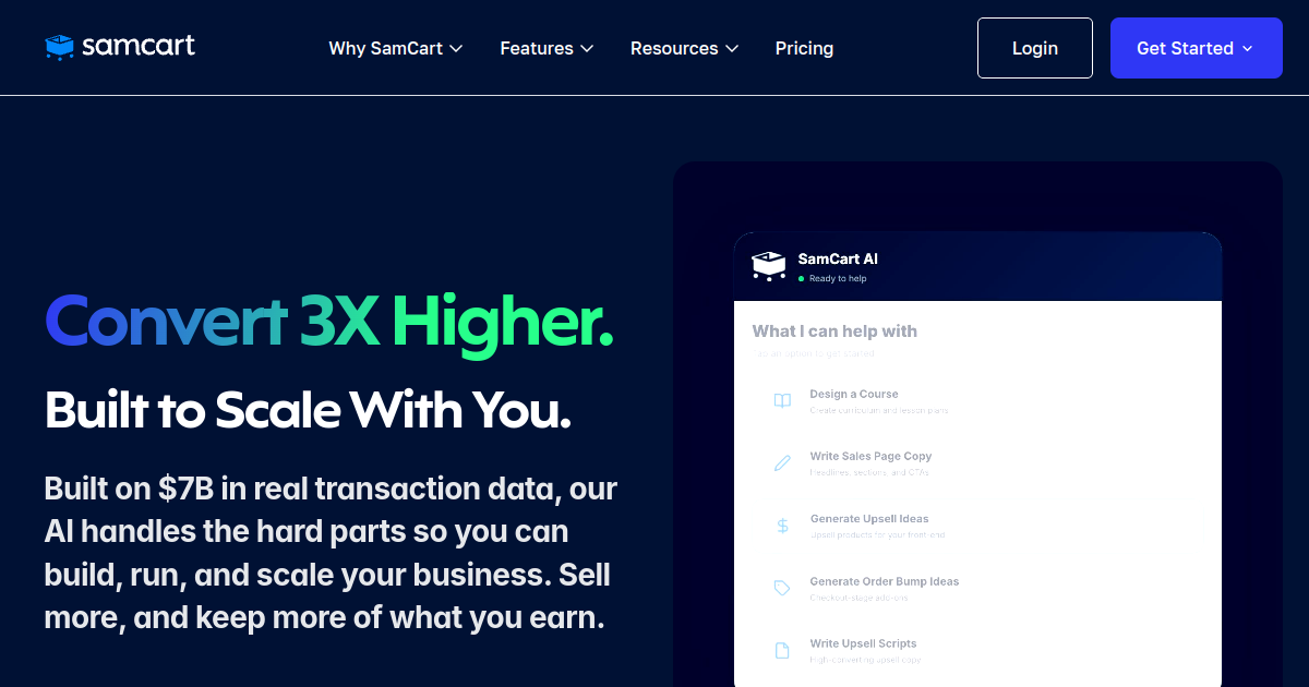 SamCart preview
