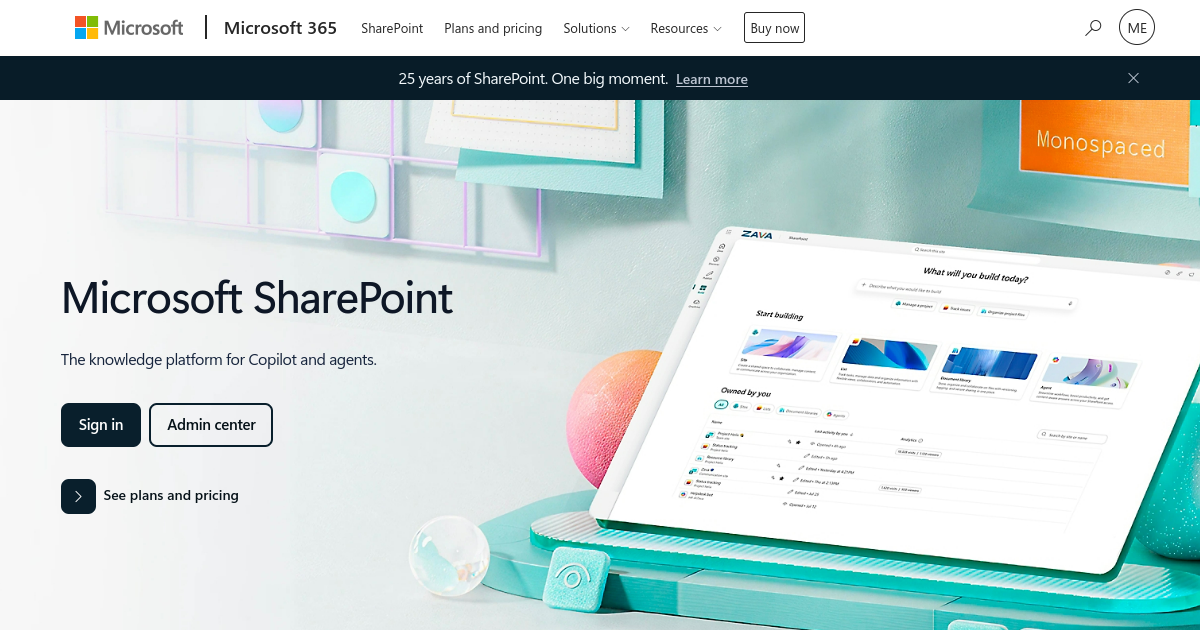 Aperçu de SharePoint