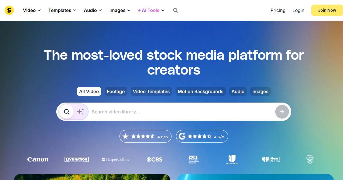 Storyblocks preview