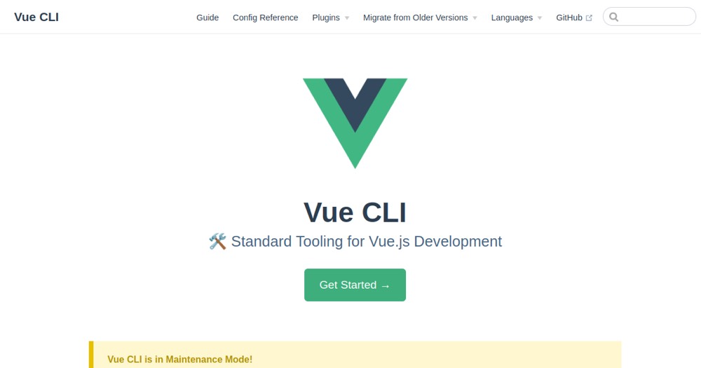 Vue CLI — aperçu