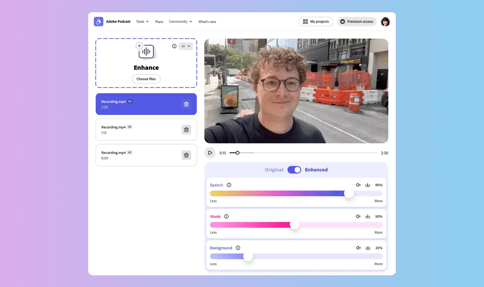 Adobe Podcast AI, preview 2