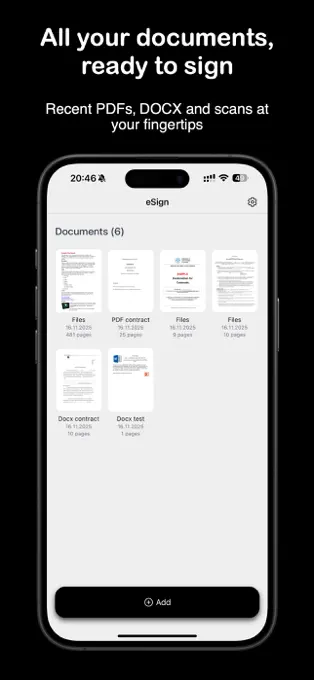 eSign, aperçu 2